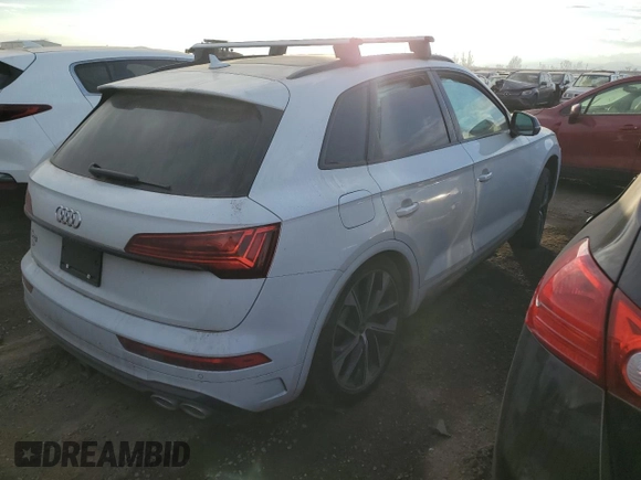 2021 Audi SQ5 Premium Plus with VIN WA1B4AFY1M2028832, listed as a Copart auction lot 78438603 with 28,321 mi miles and . Bid and sale history available at DreamBid. Image 3.