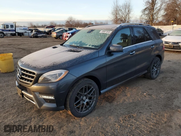 2014 Mercedes-Benz M 350 with VIN 4JGDA2EB4EA424086, listed as a Copart auction lot 48661845 with 131,818 mi miles and Salvage Title. Bid and sale history available at DreamBid. Image 1.