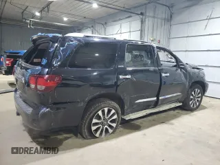2019 Toyota Sequoia Limited with VIN 5TDJY5G18KS172799, listed as a Copart auction lot 85010134 with 29,122 mi miles and Salvage Title. Bid and sale history available at carsss.com. Image 3.
