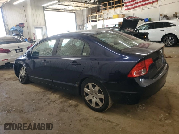 2008 Honda Civic LX with VIN 1HGFA16538L101125, listed as a Copart auction lot 55877955 with 191,387 mi miles and Non Repairable. Bid and sale history available at DreamBid. Image 2.