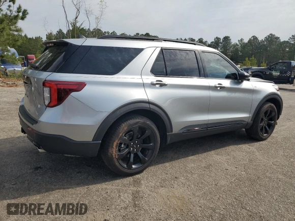 2023 Ford Explorer ST-Line with VIN 1FMSK7KH1PGB21485, listed as a Copart auction lot 52814765 with 14,144 mi miles and Salvage title. Bid and sale history available at DreamBid. Image 3.