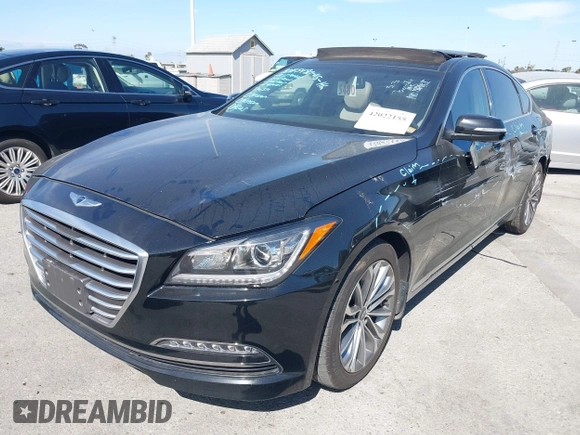 2016 Hyundai Genesis 3.8L z VIN KMHGN4JE3GU131049, wystawiony jako IAAI lot #42022155 z przebiegiem 107 801 mil mil oraz . Historia ofert i sprzedaży dostępna na DreamBid. Obrazek 2.
