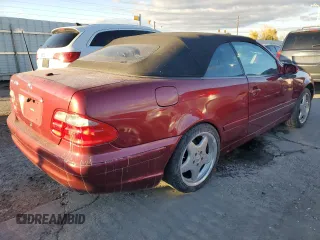 2001 Mercedes-Benz CLK 320/430 with VIN WDBLK70G11T071462, listed as a Copart auction lot 79171794 with 57,024 mi miles and Salvage Title. Bid and sale history available at DreamBid. Image 3.