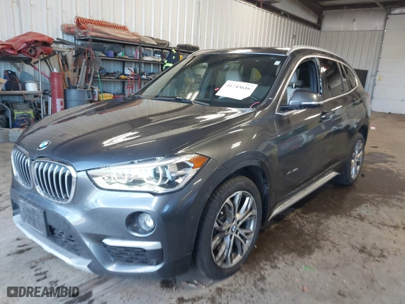2016 BMW X1 xDrive28i with VIN WBXHT3C3XGP885359, listed as a IAAI auction lot 41743616 with 44,436 mi miles. Bid and sale history available at carsss.com. Image 2.