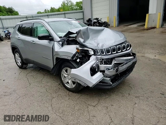 2022 Jeep Compass Latitude с VIN 3C4NJCBB1NT112755, выставлен на аукционе Copart как лот 56114405 с пробегом 45 961 миль миль и На запчасти • Non repairable. История ставок и продаж доступна на DreamBid. Изображение 14.