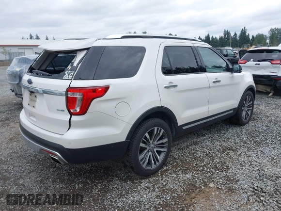 2017 Ford Explorer Platinum z VIN 1FM5K8HT3HGB64709, wystawiony jako IAAI lot #42482266 z przebiegiem 241 573 mil mil oraz . Historia ofert i sprzedaży dostępna na DreamBid. Obrazek 4.