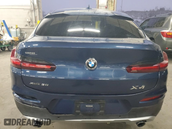 2019 BMW X4 xDrive30i with VIN 5UXUJ3C53KLG53089, listed as a Copart auction lot 88890795 with 63,913 mi miles and Salvage Title. Bid and sale history available at carsss.com. Image 6.