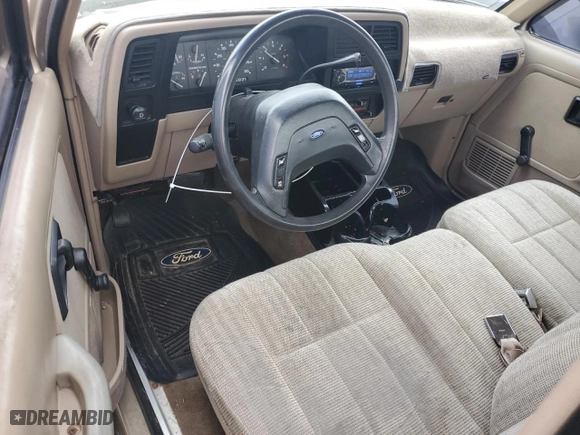 1990 Ford Ranger XLT with VIN 1FTCR10X7LUB23989, listed as a Copart auction lot 53132845 with 33,387 mi miles and Salvage Title. Bid and sale history available at carsss.com. Image 8.