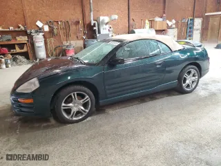 2001 Mitsubishi Eclipse GT with VIN 4A3AE85H51E164218, listed as a Copart auction lot 53333415 with 158,173 mi miles and Salvage Title. Bid and sale history available at carsss.com. Image 1.