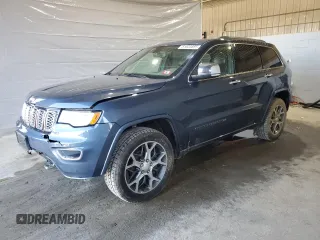 2019 Jeep Grand Cherokee Overland with VIN 1C4RJFCG2KC704332, listed as a Copart auction lot 51835855 with 47,975 mi miles and Salvage title. Bid and sale history available at DreamBid. Image 1.