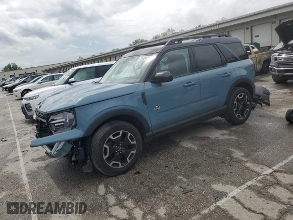2022 Ford Bronco Sport Outer Banks with VIN 3FMCR9C63NRE26971, listed as a Copart auction lot 54304915 with 35,462 mi miles and Salvage title. Bid and sale history available at DreamBid. Image 1.