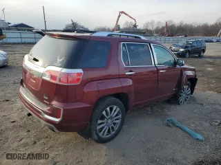 2017 GMC Terrain Denali with VIN 2GKFLVE36H6118403, listed as a Copart auction lot 87058314 with 56,420 mi miles and Salvage Title. Bid and sale history available at carsss.com. Image 3.