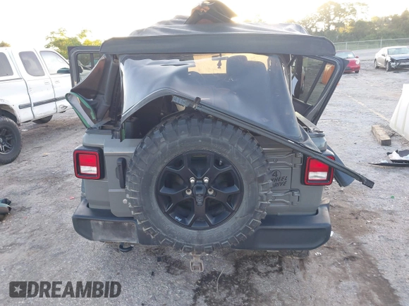 2022 Jeep Wrangler Unlimited Sport with VIN 1C4HJXDN9NW241154, listed as a IAAI auction lot 40211944 with 31,344 mi miles and . Bid and sale history available at DreamBid. Image 16.