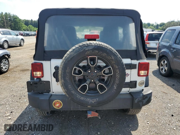 2017 Jeep Wrangler Unlimited Sport with VIN 1C4BJWDG5HL617193, listed as a Copart auction lot 63617355 with 68,304 mi miles and Salvage title. Bid and sale history available at DreamBid. Image 6.