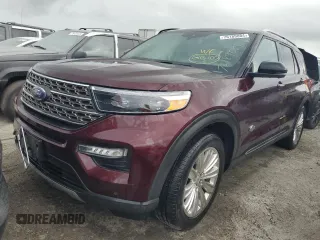 2022 Ford Explorer King Ranch with VIN 1FM5K7LCXNGB57186, listed as a Copart auction lot 76189084 with 0 mi miles and Non Repairable. Bid and sale history available at carsss.com. Image 1.
