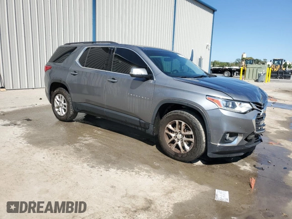 2020 Chevrolet Traverse LT with VIN 1GNERHKW7LJ147370, listed as a Copart auction lot 53250675 with 143,925 mi miles and Salvage Title. Bid and sale history available at DreamBid. Image 4.