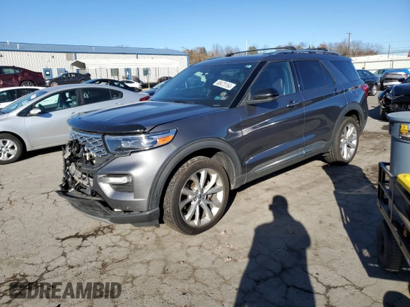 2022 Ford Explorer Platinum with VIN 1FM5K8HW9NNA06098, listed as a Copart auction lot 80473154 with 163,613 mi miles and Salvage Title. Bid and sale history available at carsss.com. Image 1.