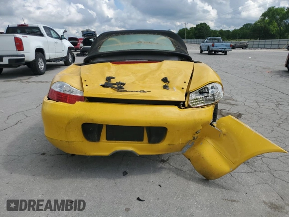 2002 Porsche Boxster with VIN WP0CA29842U621851, listed as a Copart auction lot 56872965 with Not provided miles and Clean title. Bid and sale history available at DreamBid. Image 6.