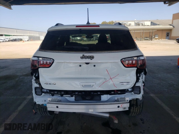 2025 Jeep Compass Latitude with VIN 3C4NJDBNXST547107, listed as a Copart auction lot 56147275 with 8,460 mi miles and Salvage title. Bid and sale history available at DreamBid. Image 6.