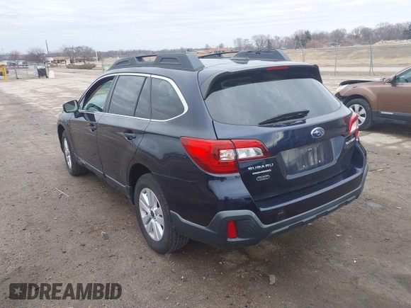 2018 Subaru Outback Premium with VIN 4S4BSAFC7J3375695, listed as a IAAI auction lot 41755172 with 99,458 mi miles and . Bid and sale history available at DreamBid. Image 3.