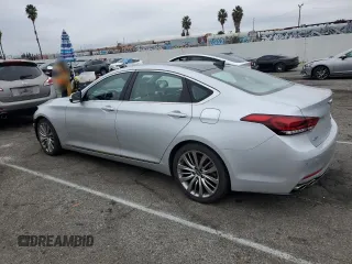 2018 Genesis G80 5.0L Ultimate with VIN KMHGN4JF2JU236231, listed as a Copart auction lot 82004244 with 38,868 mi miles and Salvage Title. Bid and sale history available at carsss.com. Image 2.
