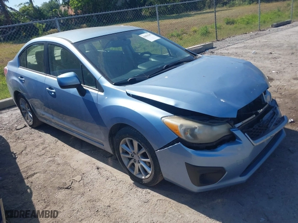 2012 Subaru Impreza Sedan 2.0i Premium with VIN JF1GJAC64CH017848, listed as a IAAI auction lot 42054205 with 169,906 mi miles. Bid and sale history available at carsss.com. Image 1.