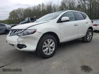 2012 Nissan Murano SV with VIN JN8AZ1MW8CW210804, listed as a Copart auction lot 51558744 with 106,806 mi miles and Salvage Title. Bid and sale history available at carsss.com. Image 1.