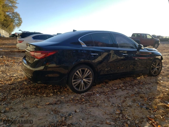 2018 Infiniti Q50 3.0t SPORT with VIN JN1EV7AR1JM444191, listed as a Copart auction lot 82993554 with NaN miles and Salvage Title. Bid and sale history available at carsss.com. Image 3.