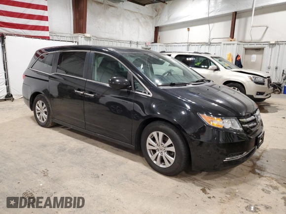 2015 Honda Odyssey EX-L with VIN 5FNRL5H69FB098699, listed as a Copart auction lot 53849785 with 134,800 mi miles and Clean Title. Bid and sale history available at DreamBid. Image 4.
