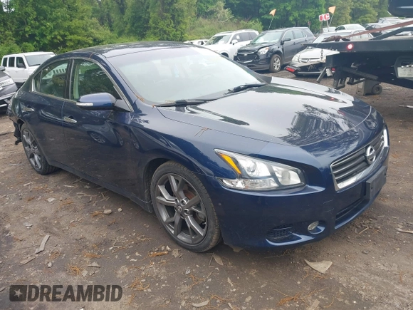 2014 Nissan Maxima SV with VIN 1N4AA5AP9EC451594, listed as a IAAI auction lot 42276826 with 130,372 mi miles and . Bid and sale history available at DreamBid. Image 1.