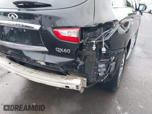 2015 Infiniti QX60 with VIN 5N1AL0MM6FC541422, listed as a IAAI auction lot 41484158 with 160,616 mi miles and . Bid and sale history available at DreamBid. Image 6.