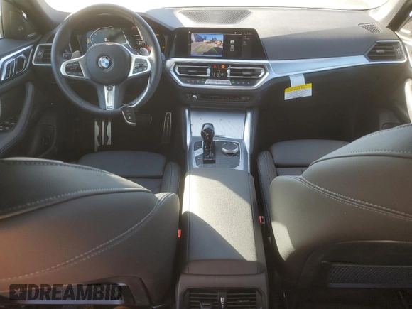 2023 BMW 4 Series 430i with VIN WBA63AV09PFN91000, listed as a Copart auction lot 46491385 with 3,372 mi miles and Salvage title. Bid and sale history available at DreamBid. Image 8.