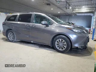 2023 Toyota Sienna XLE with VIN 5TDJSKFC8PS105498, listed as a Copart auction lot 85505984 with 57,823 mi miles and Salvage Title. Bid and sale history available at carsss.com. Image 4.