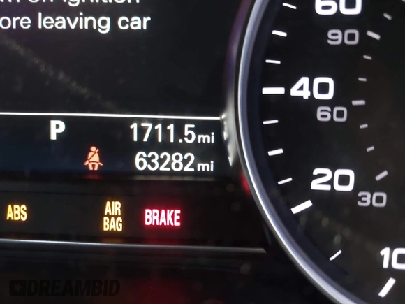 2017 Audi A8 with VIN WAU44AFDXHN004395, listed as a IAAI auction lot 41705688 with 63,282 mi miles and . Bid and sale history available at DreamBid. Image 15.