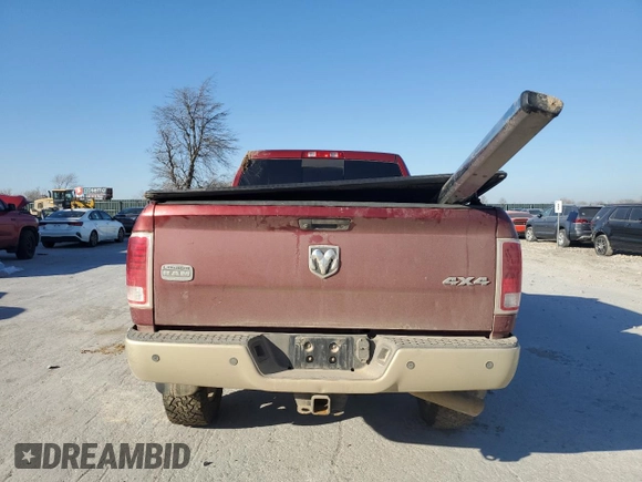 2015 Ram 2500 Longhorn with VIN 3C6UR5PL4FG705240, listed as a Copart auction lot 47388985 with 113,699 mi miles and Salvage title. Bid and sale history available at DreamBid. Image 6.
