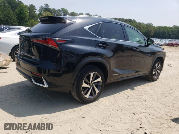 2019 Lexus NX 300h with VIN JTJBJRBZ3K2104833, listed as a Copart auction lot 60266395 with 109,030 mi miles and Salvage title. Bid and sale history available at DreamBid. Image 3.