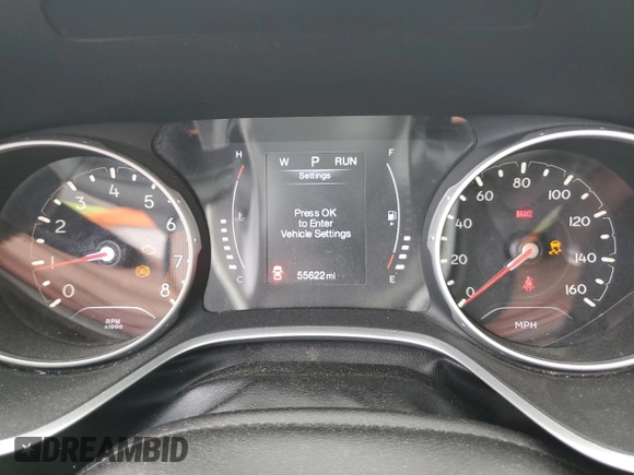 2018 Jeep Compass Latitude with VIN 3C4NJCBB5JT495075, listed as a Copart auction lot 61853665 with 55,622 mi miles and Salvage title. Bid and sale history available at DreamBid. Image 9.