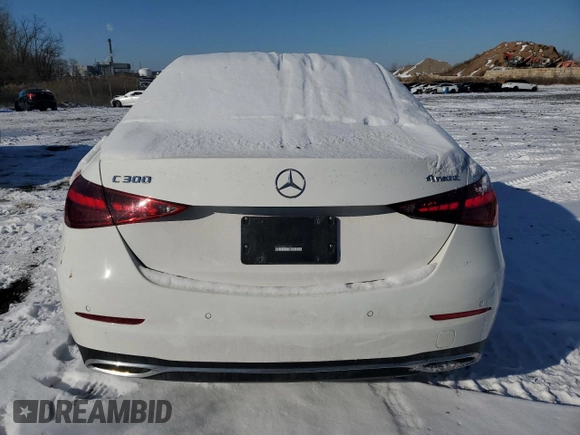 2023 Mercedes-Benz C 300 with VIN W1KAF4HB6PR141621, listed as a Copart auction lot 89319875 with 18,962 mi miles and Salvage Title. Bid and sale history available at DreamBid. Image 6.