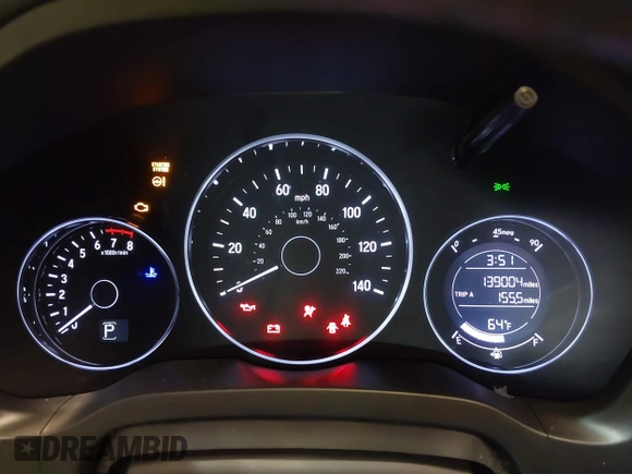 2018 Honda HR-V EX-L Navi with VIN 3CZRU6H70JM730208, listed as a IAAI auction lot 41855320 with 139,004 mi miles. Bid and sale history available at carsss.com. Image 7.
