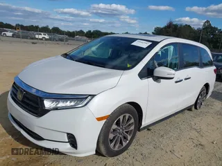 2024 Honda Odyssey EX-L with VIN 5FNRL6H65RB007535, listed as a IAAI auction lot 40602982 with 6,097 mi miles and . Bid and sale history available at DreamBid. Image 17.