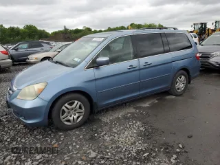 2006 Honda Odyssey EX-L z VIN 5FNRL38716B032192, wystawiony jako Copart lot #58402895 z przebiegiem 148 496 mil mil oraz Szkoda całkowita • Salvage title. Historia ofert i sprzedaży dostępna na DreamBid. Obrazek 1.