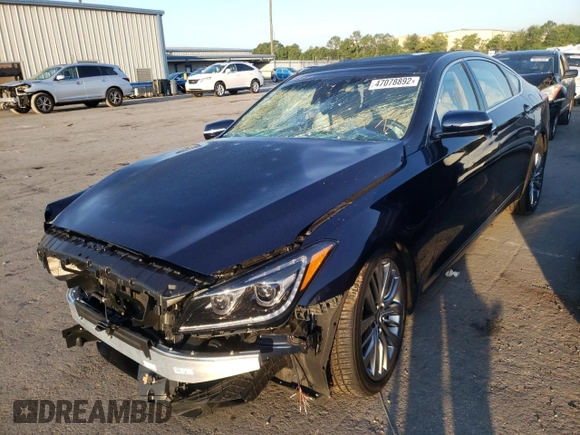 2019 Genesis G80 Ultimate z VIN KMHGN4JF8KU302766, wystawiony jako Copart lot #47078892 z przebiegiem Nie podano mil oraz Nie do naprawy. Historia ofert i sprzedaży dostępna na DreamBid. Obrazek 2.