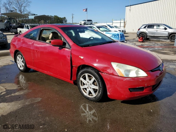 2003 Honda Accord Cpe EX with VIN 1HGCM826X3A014523, listed as a Copart auction lot 43242305 with 203,320 mi miles and Salvage Title. Bid and sale history available at carsss.com. Image 4.