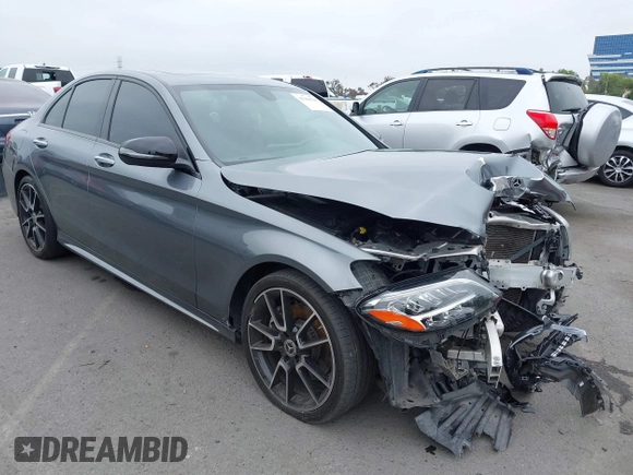 2021 Mercedes-Benz C 300 with VIN W1KWF8DBXMR610661, listed as a IAAI auction lot 42360586 with 47,967 mi miles and . Bid and sale history available at DreamBid. Image 1.