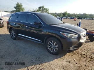 2014 Infiniti QX60 with VIN 5N1AL0MM2EC537303, listed as a Copart auction lot 62065715 with Not provided miles and Clean title. Bid and sale history available at DreamBid. Image 4.