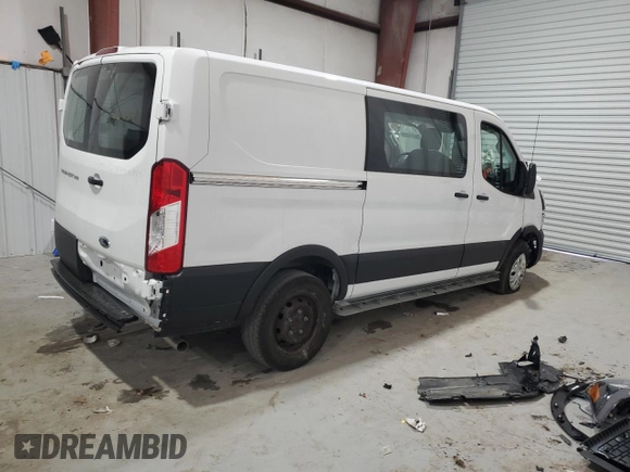 2024 Ford Transit Cargo with VIN 1FTBR1Y81RKA33444, listed as a Copart auction lot 47582645 with Not Provided miles and Clean Title. Bid and sale history available at DreamBid. Image 3.