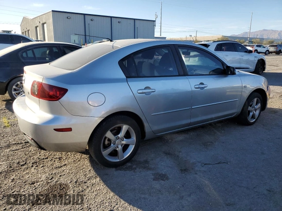 2004 Mazda 3 i with VIN JM1BK12F141168532, listed as a Copart auction lot 43964885 with 266,411 mi miles and Salvage Title. Bid and sale history available at DreamBid. Image 3.