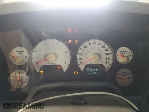 2007 Dodge Ram 2500 SLT with VIN 3D7KS28A67G852750, listed as a Copart auction lot 75374754 with 267,045 mi miles and Salvage Title. Bid and sale history available at carsss.com. Image 9.