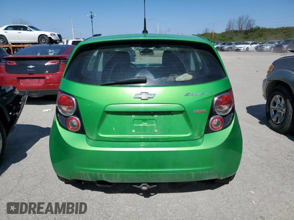 2014 Chevrolet Sonic LT with VIN 1G1JC6SB7E4233377, listed as a Copart auction lot 48409594 with 96,927 mi miles and Salvage Title. Bid and sale history available at carsss.com. Image 6.