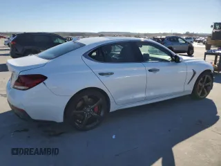 2021 Genesis G70 3.3T with VIN KMTG34LEXMU073395, listed as a Copart auction lot 43567435 with 149,093 mi miles and Salvage title. Bid and sale history available at DreamBid. Image 3.